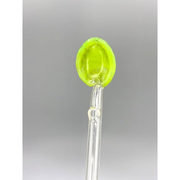 Vintage Glass Swizzle Sticks & Spoons- Set Of 10 For Cocktails & Beverages - Picture 4 of 6